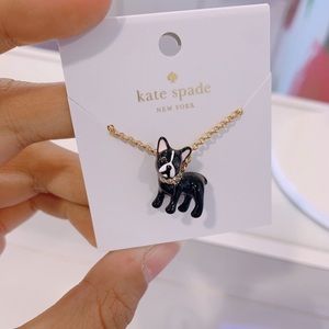 NWT MA CHERIE French bulldog necklace